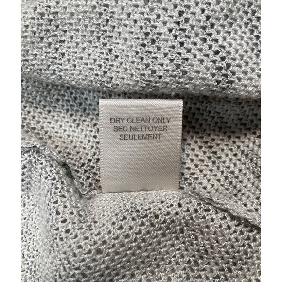 Rebecca Taylor Asymmetrical Dress Sz S Sheer Open Knit Silk Cashmere Stripes - Picture 12 of 16